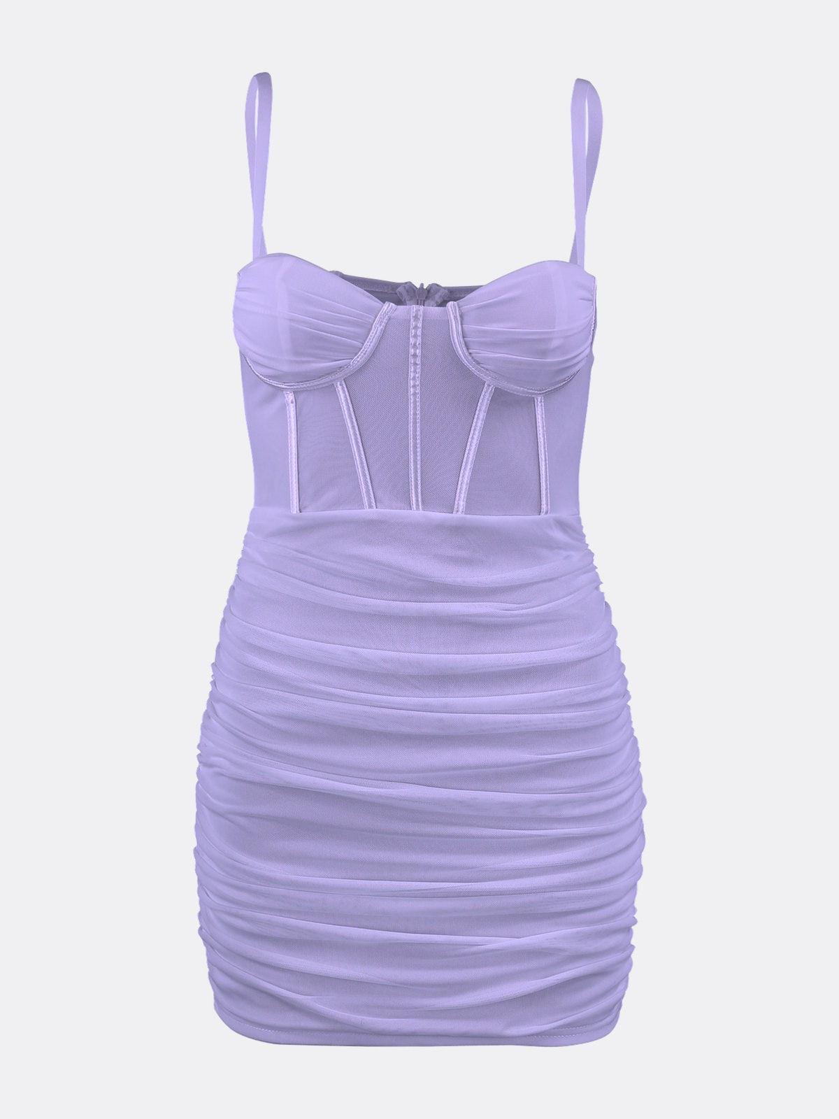 Corset-style Transparent Bodycon Bandage Mini Dress | Jolovies Corset-style Transparent Bodycon Bandage Mini Dress | Jolovies