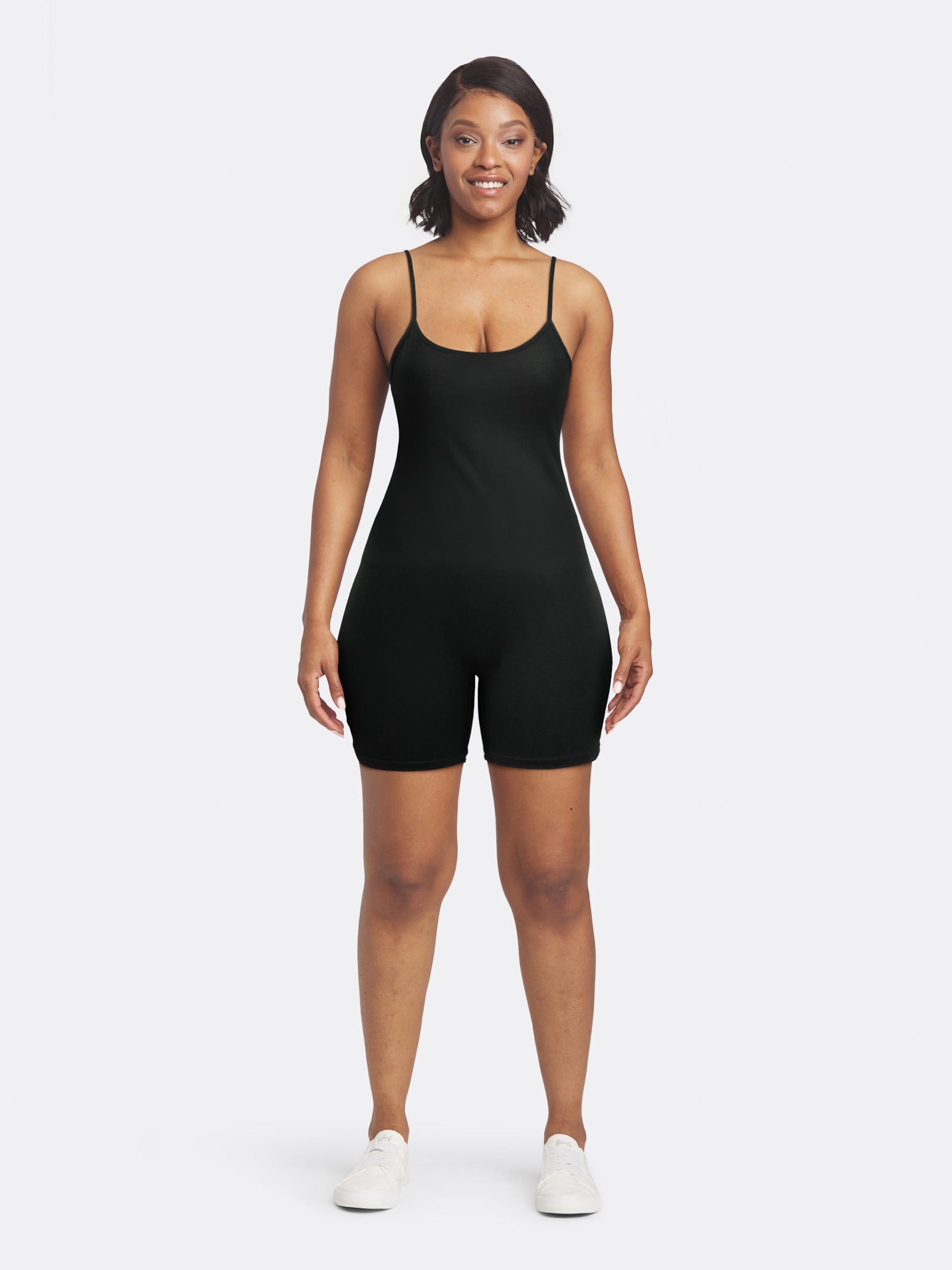 Sleeveless Skinny Bodycon Jumpsuit Black Jolovies